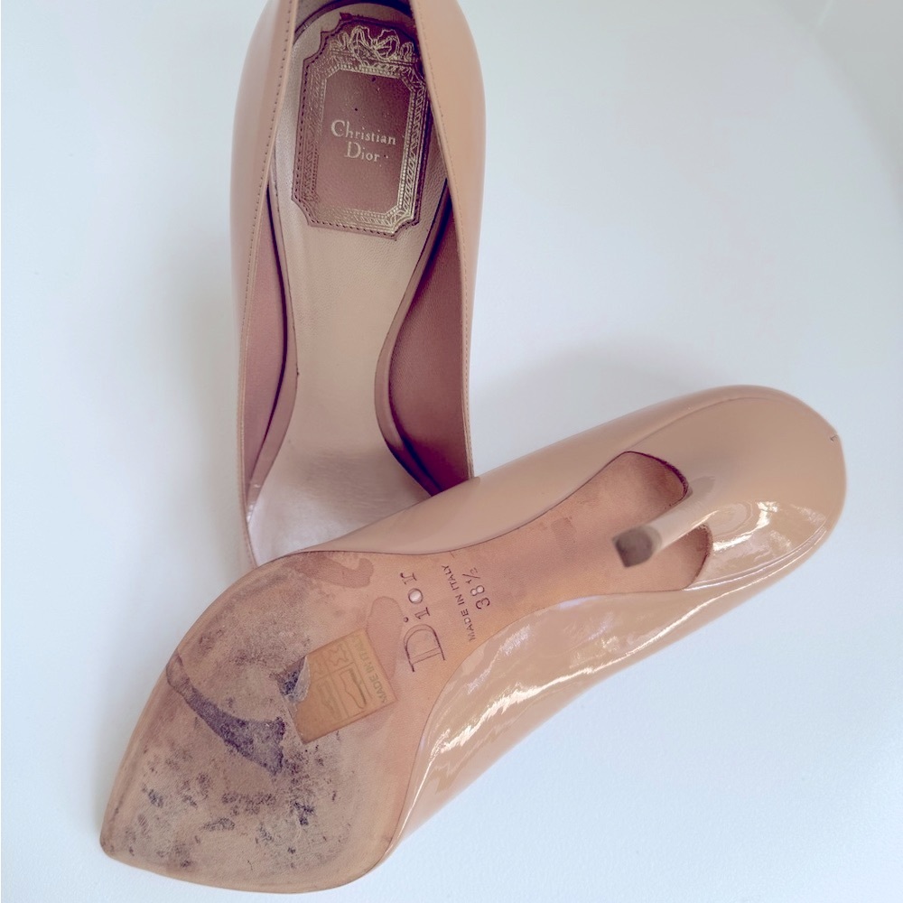 Dior Nude Patent Leather Heels - Picture 7 of 10